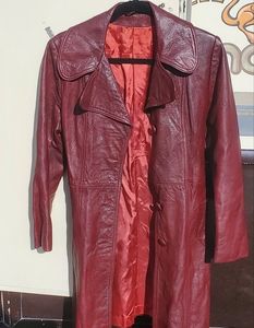 Vintage New England Sportswear Company Leather Coat. Small